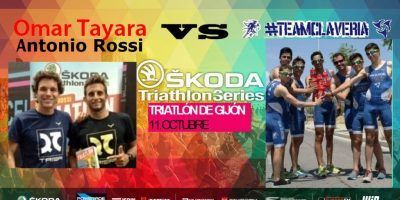 Omar Tayara y Antonio Rossi retan al TEAMCLAVERIA en Škoda Triathlon Gijón